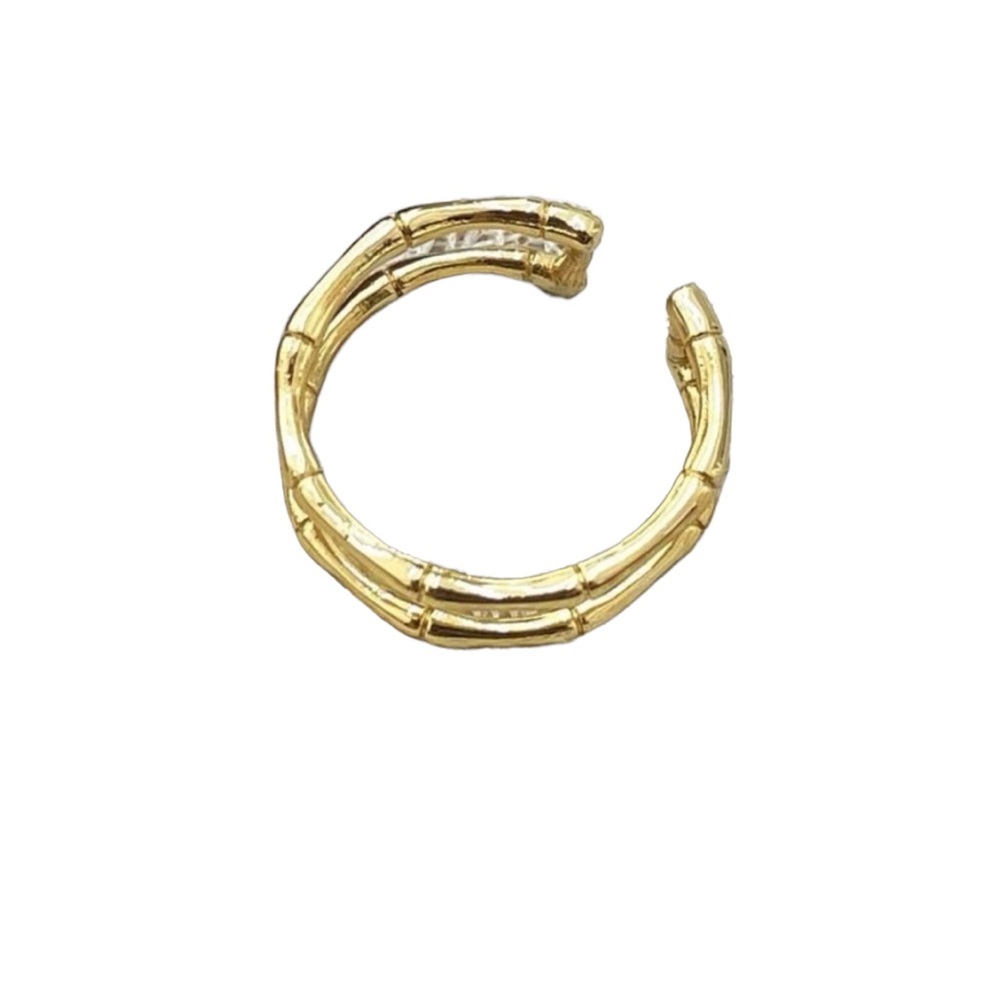 Trendy Gold Minimalist Cuff Ring